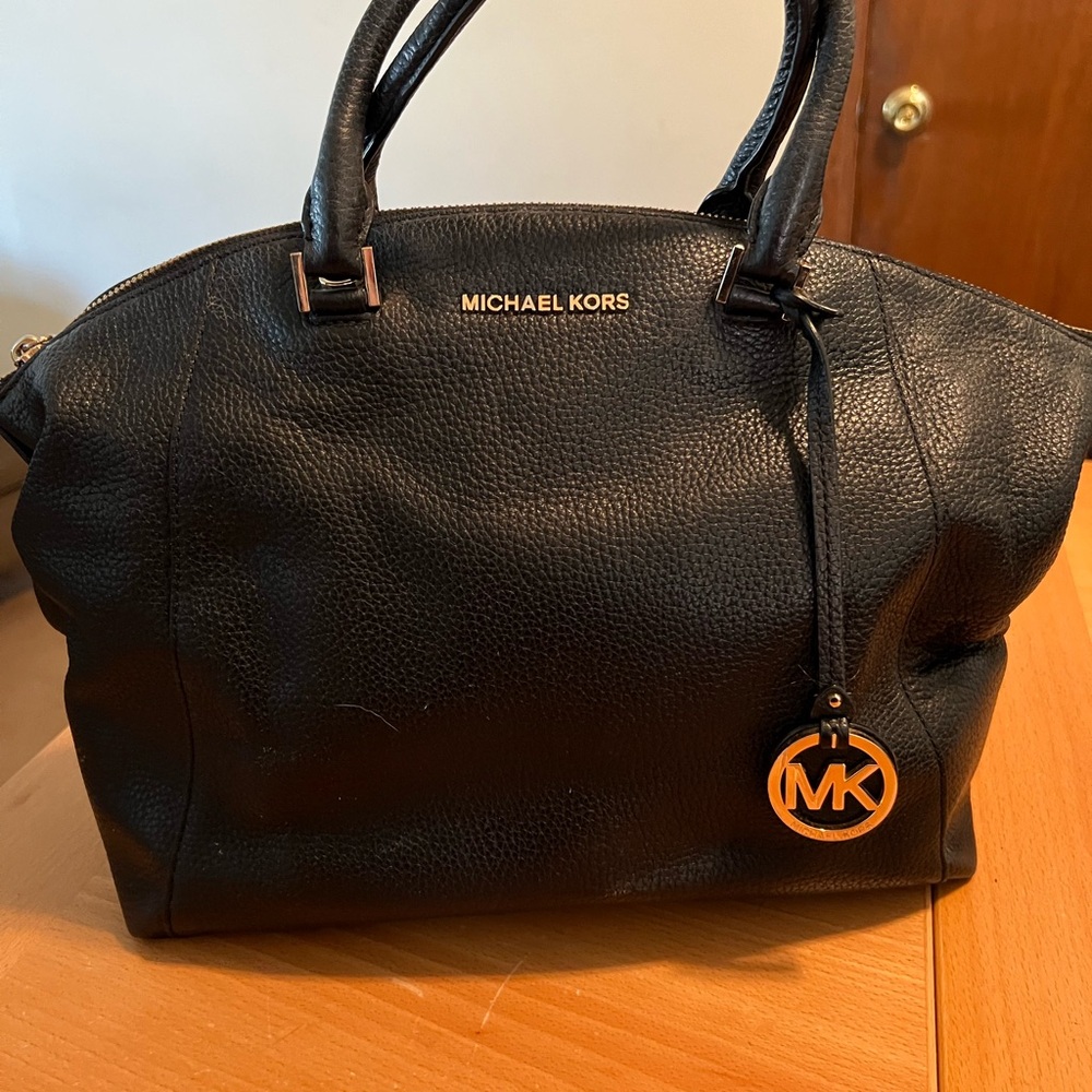Michael Kors Black Leather Women's Bag